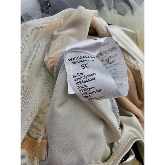 Weissman Dancewear Girl's Size SC 6-6X Black & Cream Dance Costume/Dress Up - Picture 6 of 7